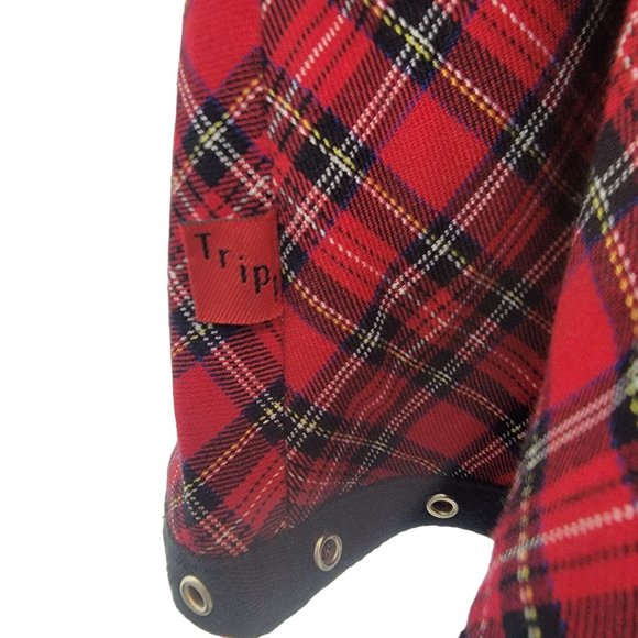 TRIPP NYC Y2K Red Plaid Halter Women's Dress Size Medium - Picture 8 of 9